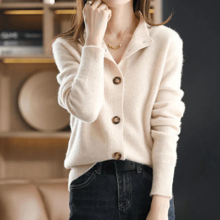 ANNIE™ | Knitted Cashmere Cardigan